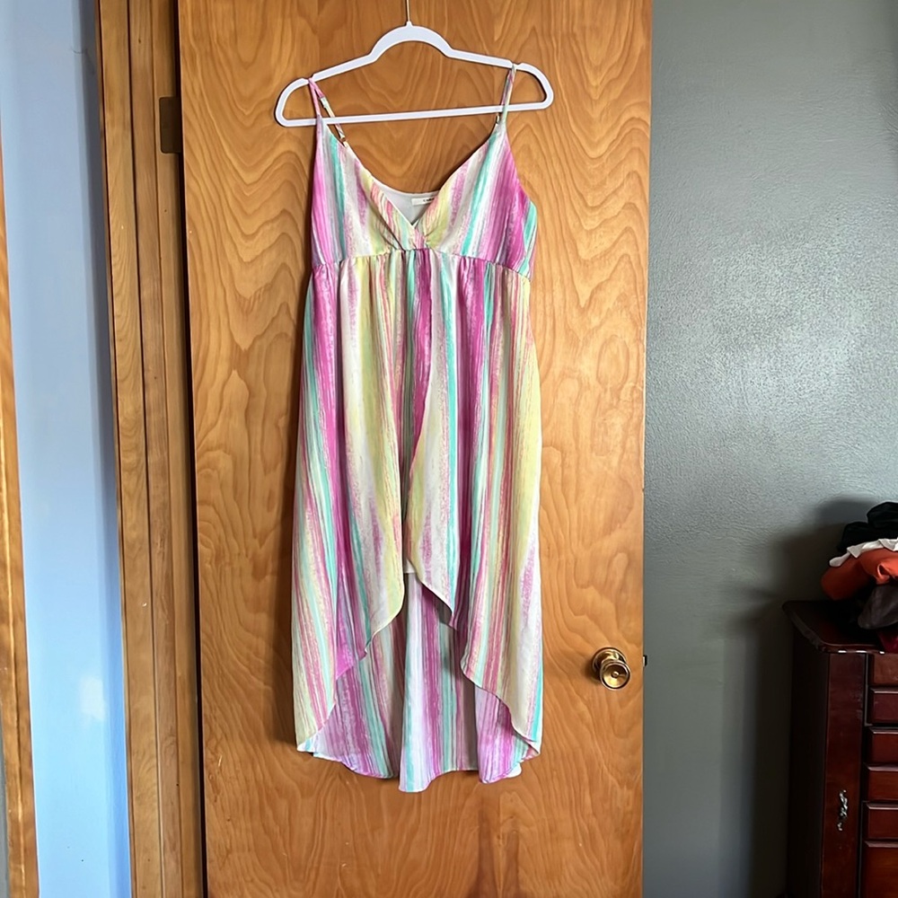 Multi Colored High Low Dress size medium